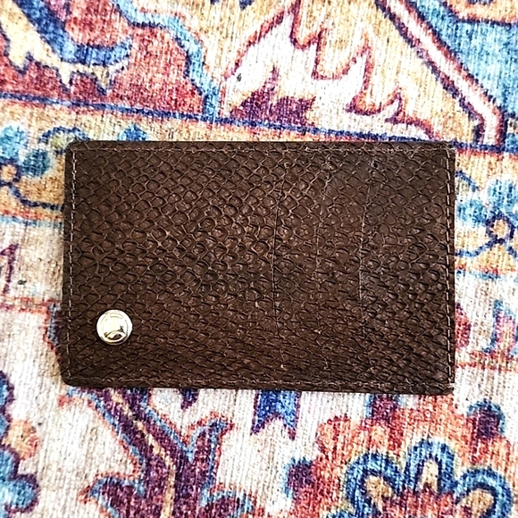 NEW INSEAD Leather Card Holder With Box - Picture 3 of 6